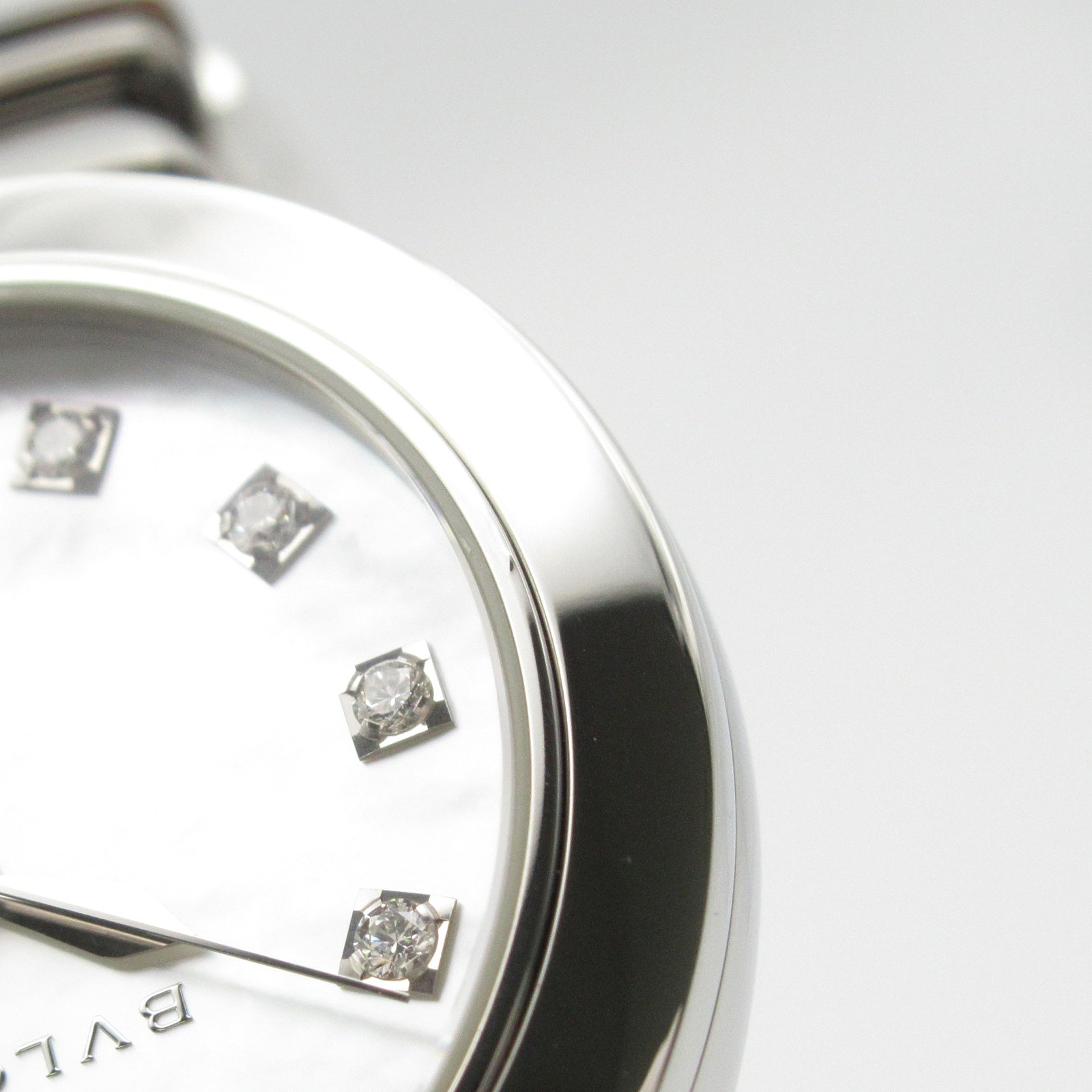 ルチェア デイト 11Pダイヤ レディース 腕時計 自動巻き ステンレス  