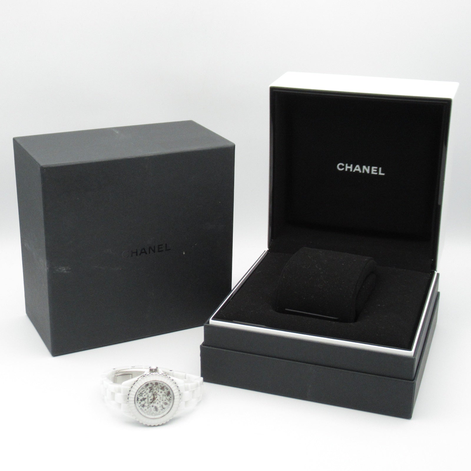 J12 コズミック レディース 腕時計 クオーツ セラミック ホワイト シャネル 時計 CHANEL