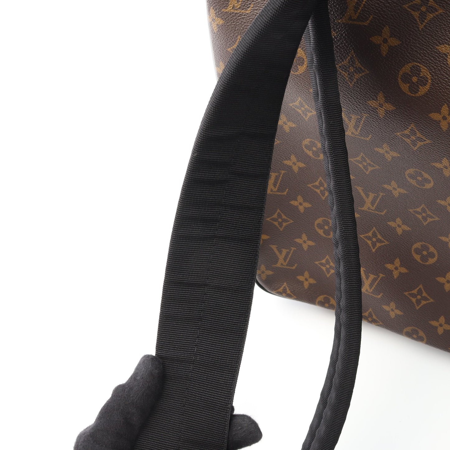 ジョッシュ モノグラムマカサー バックパック リュックサック PVC レザー ブラウン ブラック ルイヴィトン バッグ LOUIS VUITTON