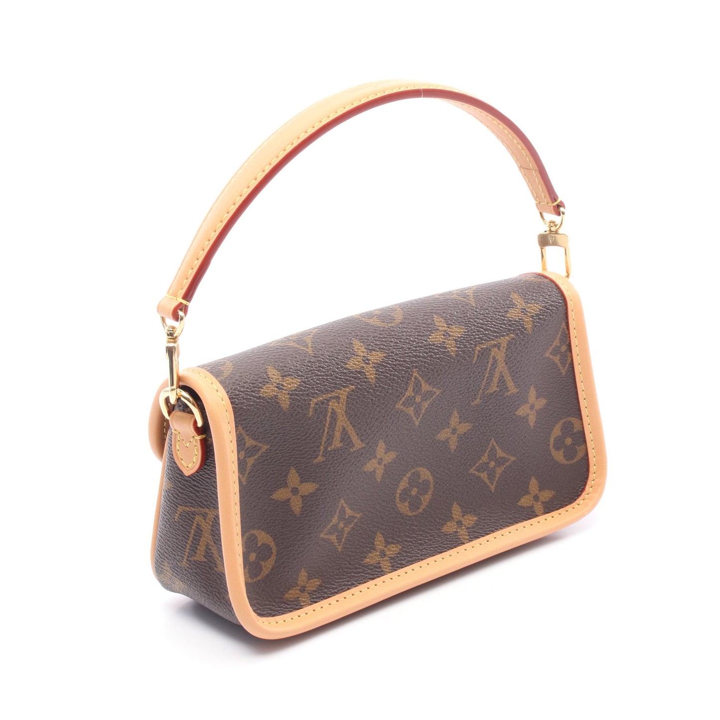 ナノ ディアヌ モノグラム ハンドバッグ PVC レザー ブラウン 2WAY ルイヴィトン バッグ LOUIS VUITTON