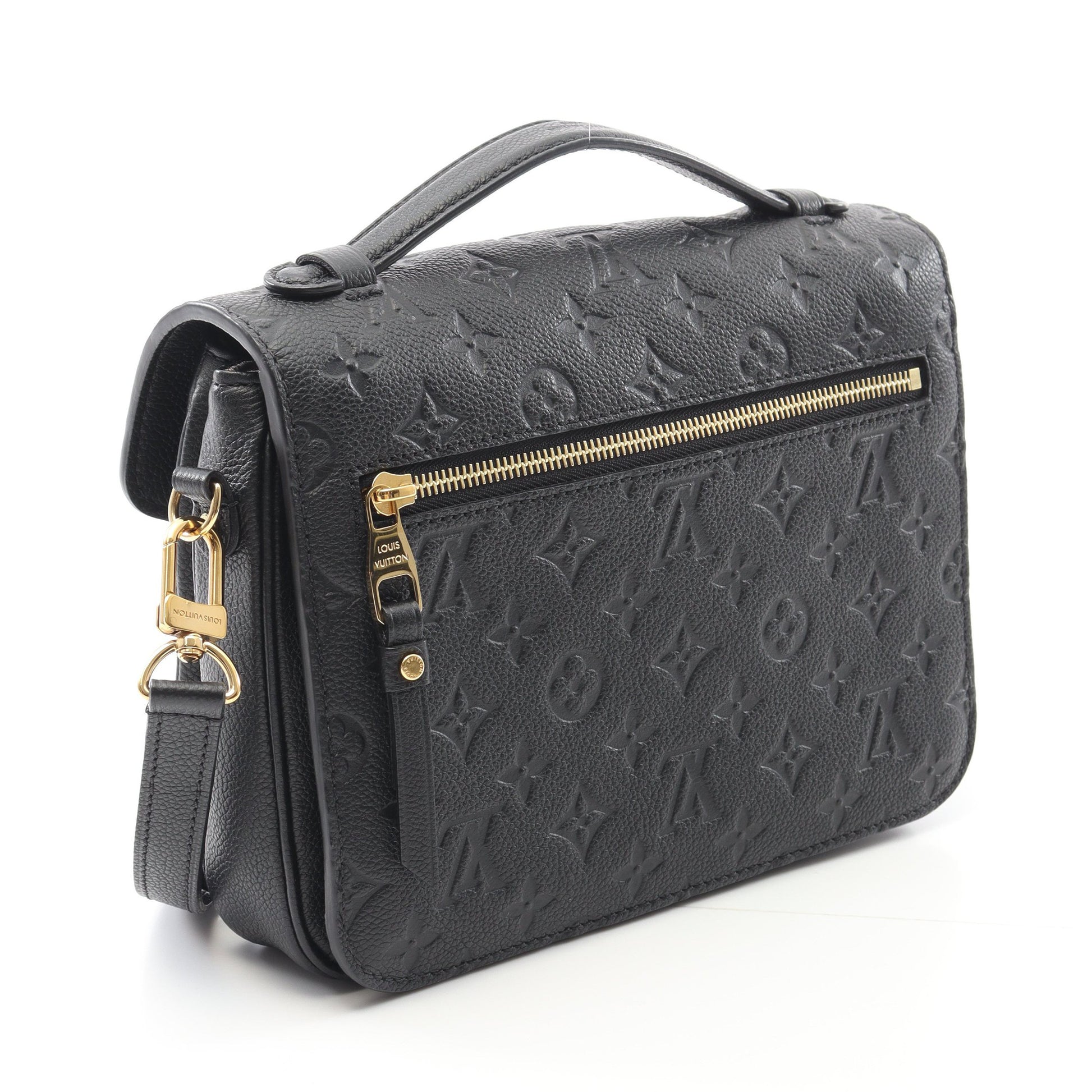 ポシェット メティスMM モノグラムアンプラント ノワール ハンドバッグ レザー ブラック 2WAY ルイヴィトン バッグ LOUIS VUITTON