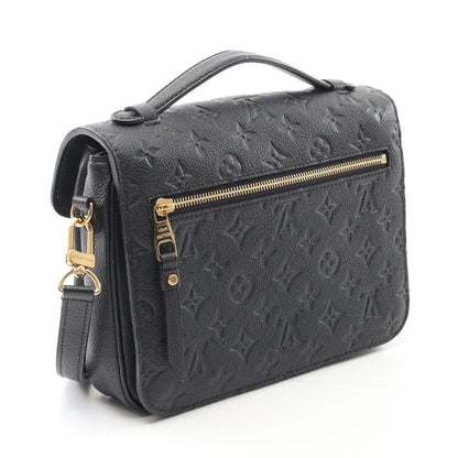 ポシェット メティスMM モノグラムアンプラント ノワール ハンドバッグ レザー ブラック 2WAY ルイヴィトン バッグ LOUIS VUITTON