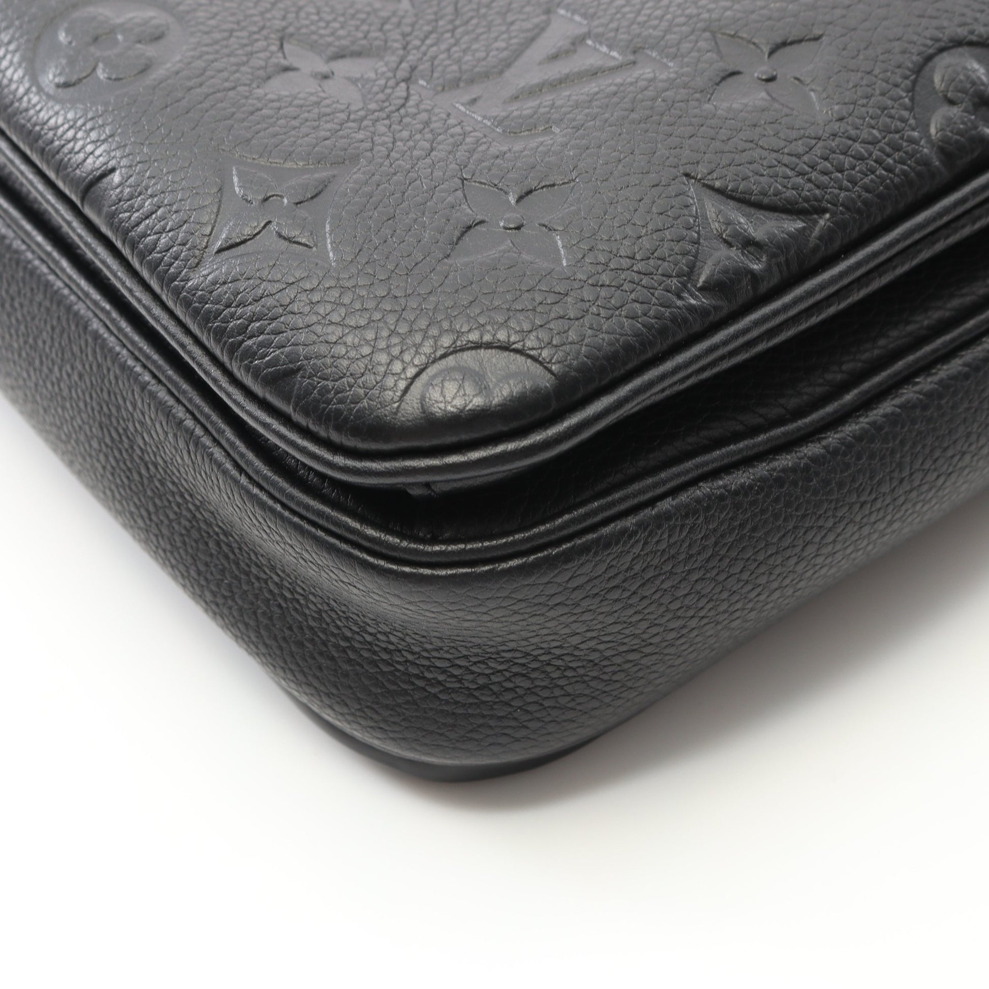 ポシェット メティスMM モノグラムアンプラント ノワール ハンドバッグ レザー ブラック 2WAY ルイヴィトン バッグ LOUIS VUITTON