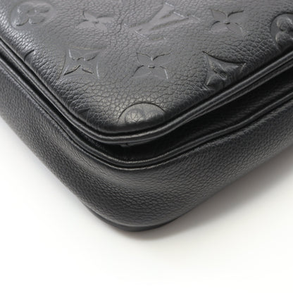 ポシェット メティスMM モノグラムアンプラント ノワール ハンドバッグ レザー ブラック 2WAY ルイヴィトン バッグ LOUIS VUITTON