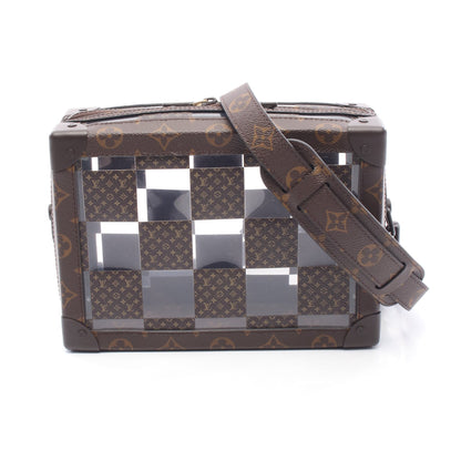 スリムソフトトランク モノグラムチェス ショルダーバッグ PVC ブラウン ルイヴィトン バッグ LOUIS VUITTON