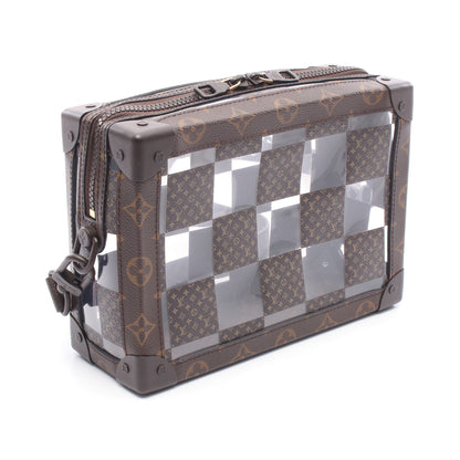 スリムソフトトランク モノグラムチェス ショルダーバッグ PVC ブラウン ルイヴィトン バッグ LOUIS VUITTON