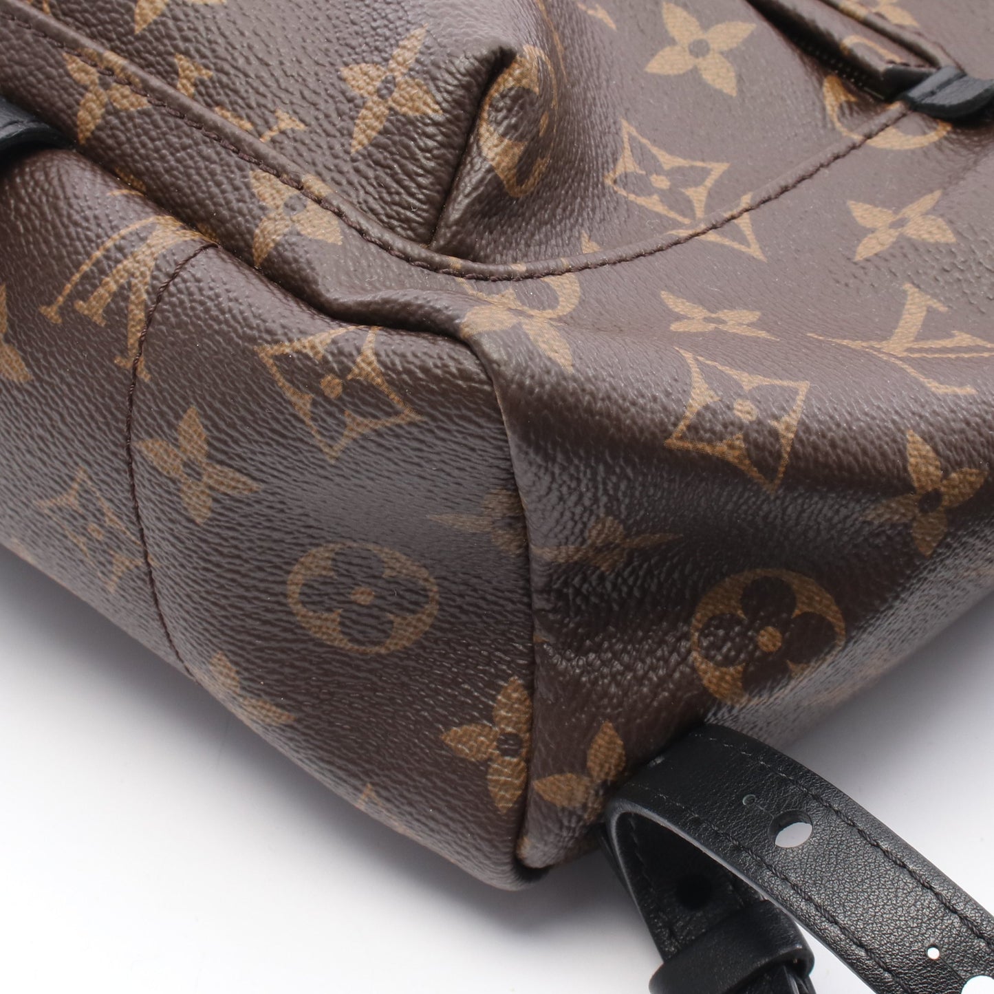 パームスプリングスPM モノグラム バックパック リュックサック PVC レザー ブラウン ブラック ルイヴィトン バッグ LOUIS VUITTON
