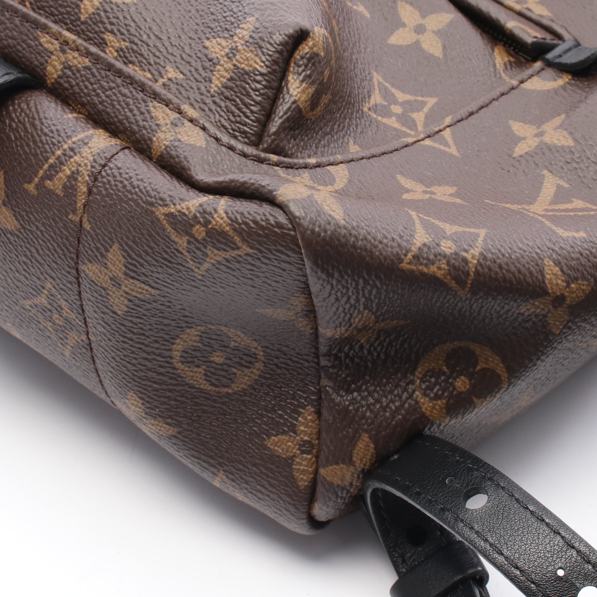 パームスプリングスPM モノグラム バックパック リュックサック PVC レザー ブラウン ブラック ルイヴィトン バッグ LOUIS VUITTON