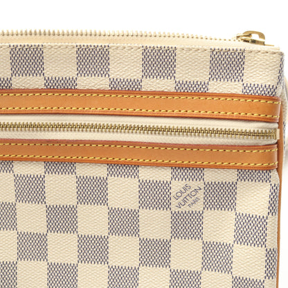 ポシェットボスフォール ダミエアズール ショルダーバッグ PVC レザー ホワイト ルイヴィトン バッグ LOUIS VUITTON