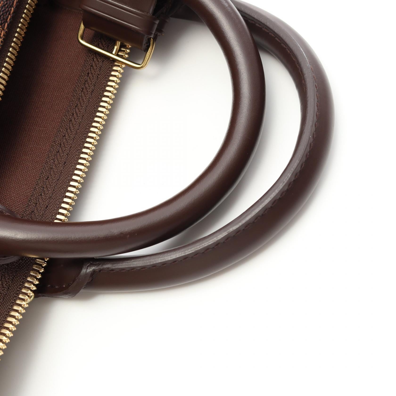 キーポル50 ダミエエベヌ ボストンバッグ PVC レザー ブラウン ルイヴィトン バッグ LOUIS VUITTON