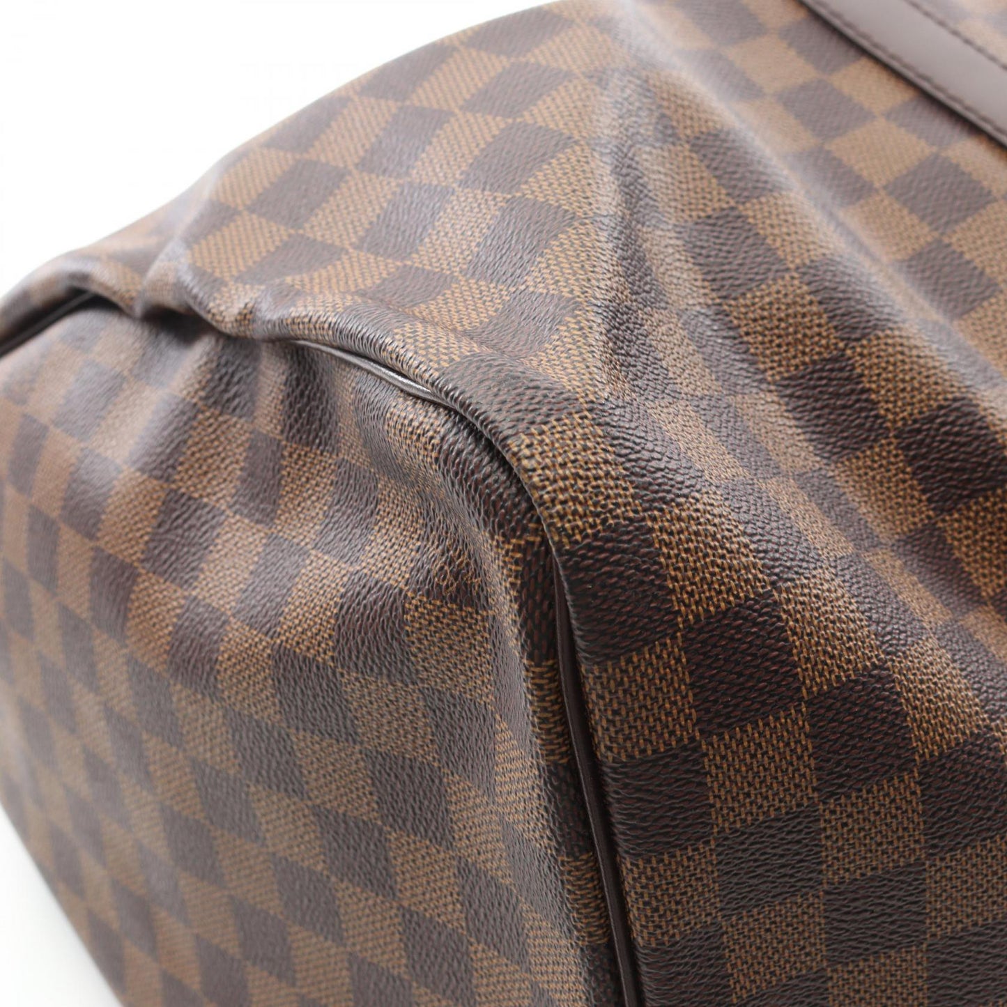 キーポル50 ダミエエベヌ ボストンバッグ PVC レザー ブラウン ルイヴィトン バッグ LOUIS VUITTON