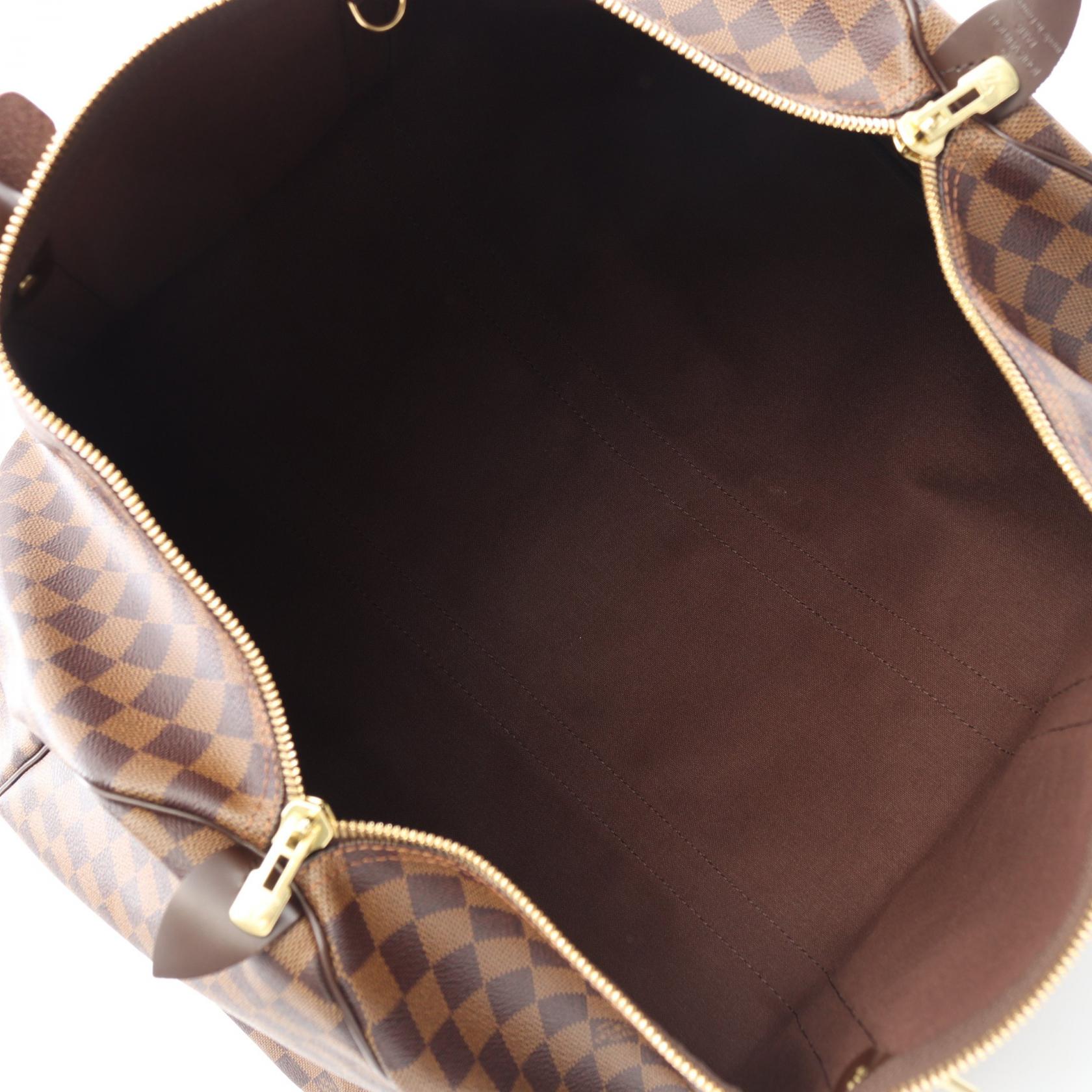 キーポル50 ダミエエベヌ ボストンバッグ PVC レザー ブラウン ルイヴィトン バッグ LOUIS VUITTON