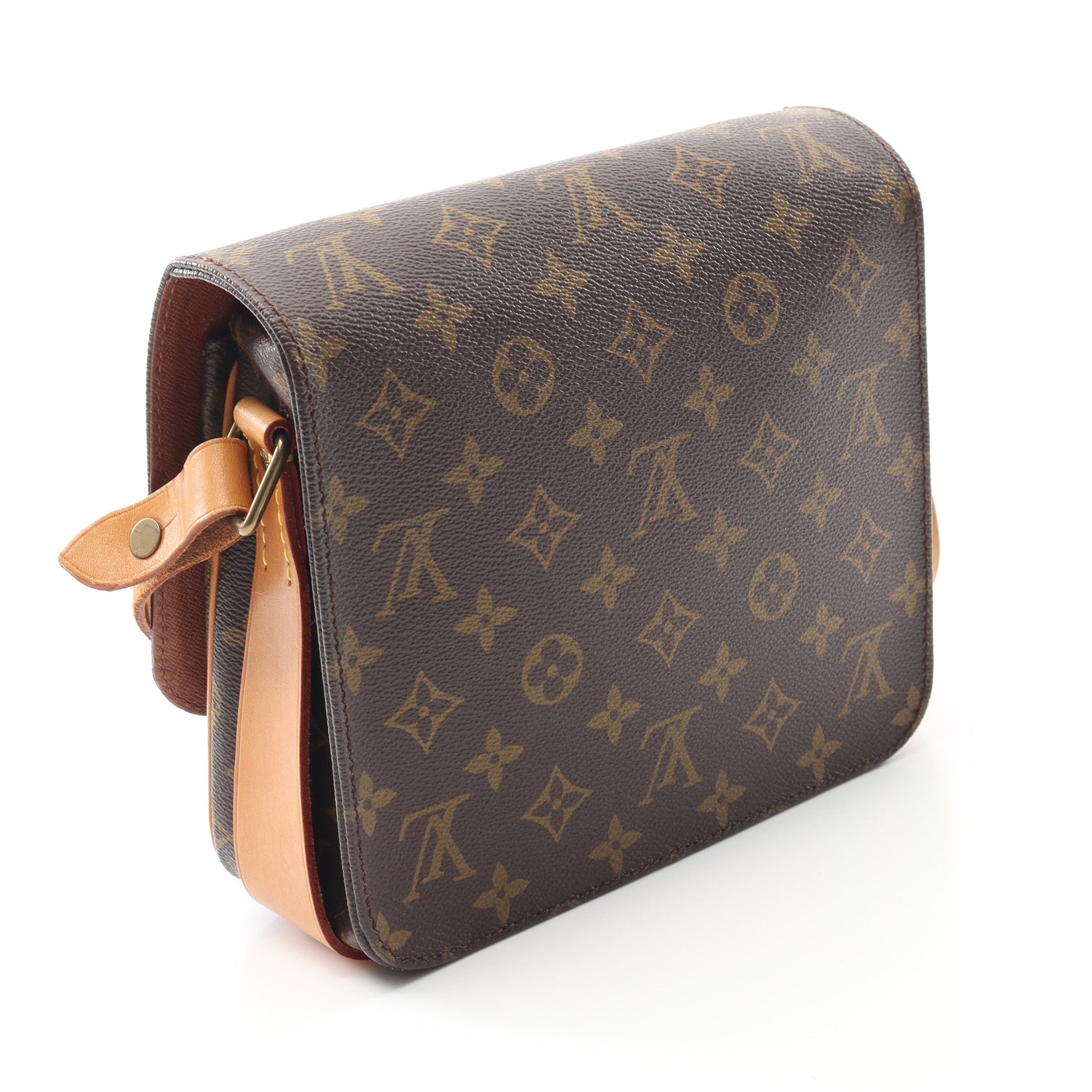 カルトシエールMM モノグラム ショルダーバッグ PVC レザー ブラウン ルイヴィトン バッグ LOUIS VUITTON