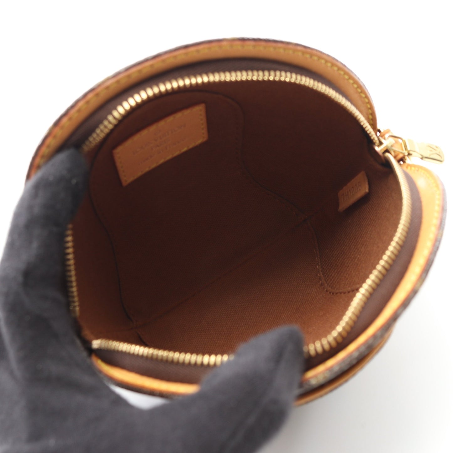 ミニ エリプス モノグラム ポーチ PVC レザー ブラウン ルイヴィトン 財布・小物 LOUIS VUITTON