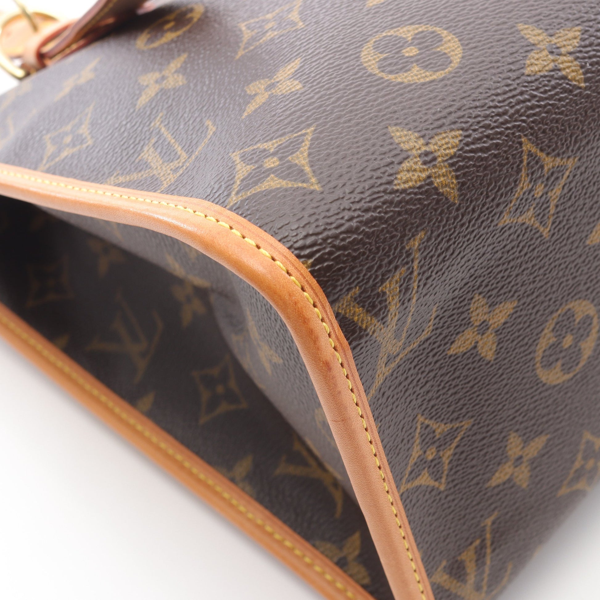 ポパンクール オ モノグラム ショルダーバッグ トートバッグ PVC レザー ブラウン ルイヴィトン バッグ LOUIS VUITTON