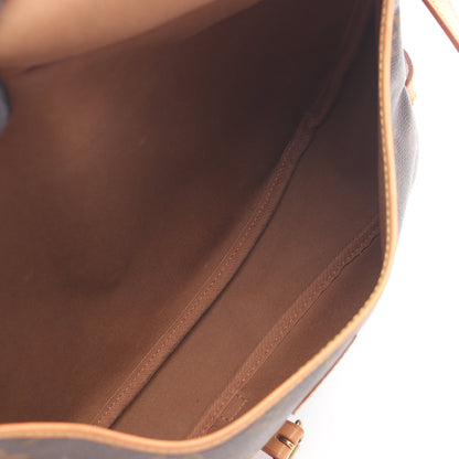ソミュールGM モノグラム ショルダーバッグ PVC レザー ブラウン ルイヴィトン バッグ LOUIS VUITTON