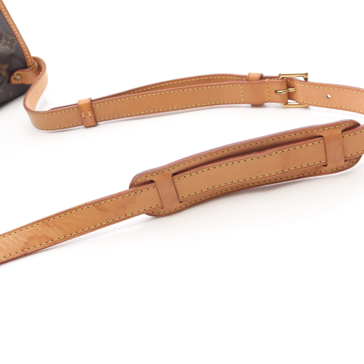 ソミュールGM モノグラム ショルダーバッグ PVC レザー ブラウン ルイヴィトン バッグ LOUIS VUITTON