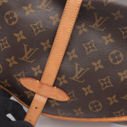ソミュールGM モノグラム ショルダーバッグ PVC レザー ブラウン ルイヴィトン バッグ LOUIS VUITTON