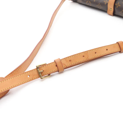 ソミュールGM モノグラム ショルダーバッグ PVC レザー ブラウン ルイヴィトン バッグ LOUIS VUITTON