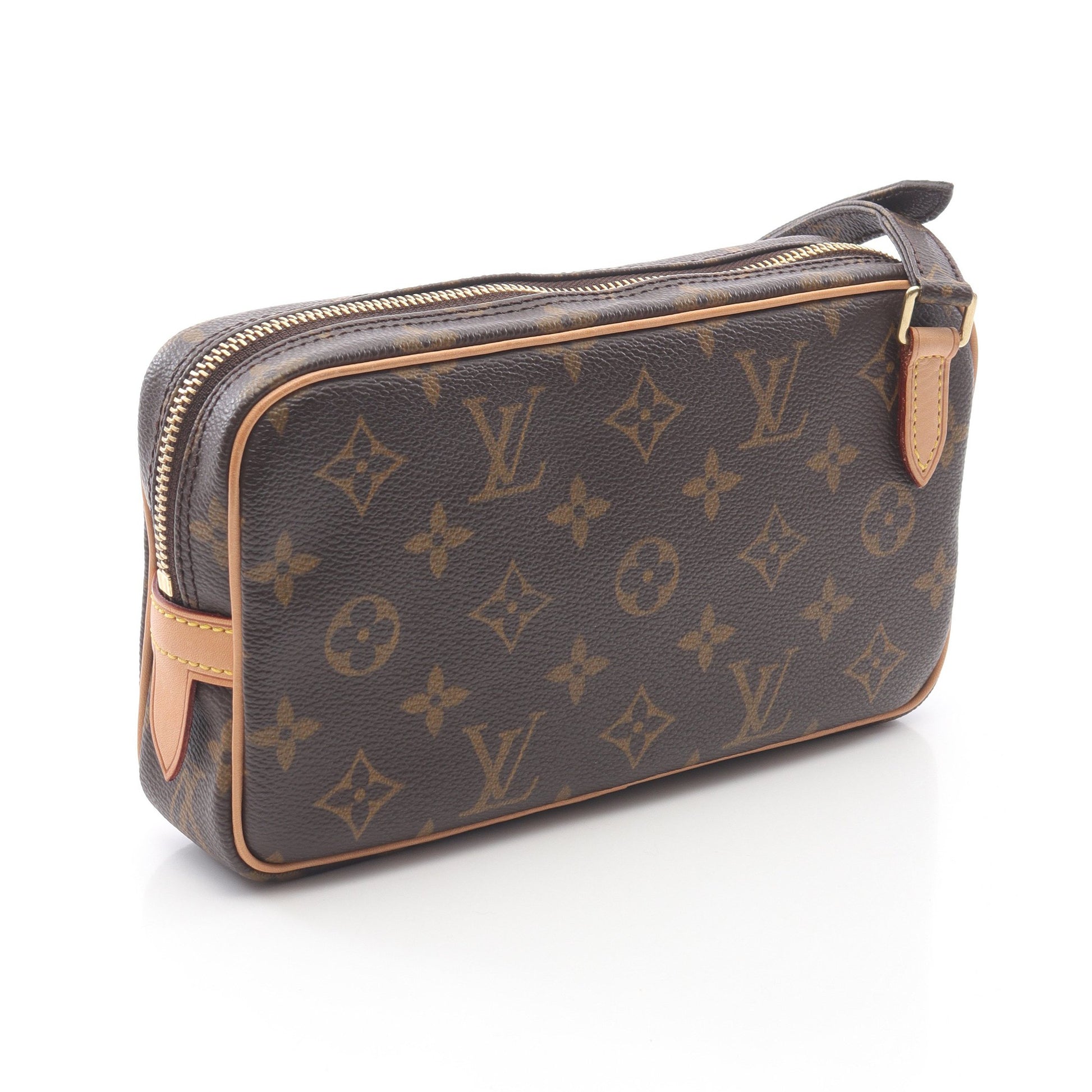 マルリーバンドリエール モノグラム ショルダーバッグ PVC レザー ブラウン ルイヴィトン バッグ LOUIS VUITTON