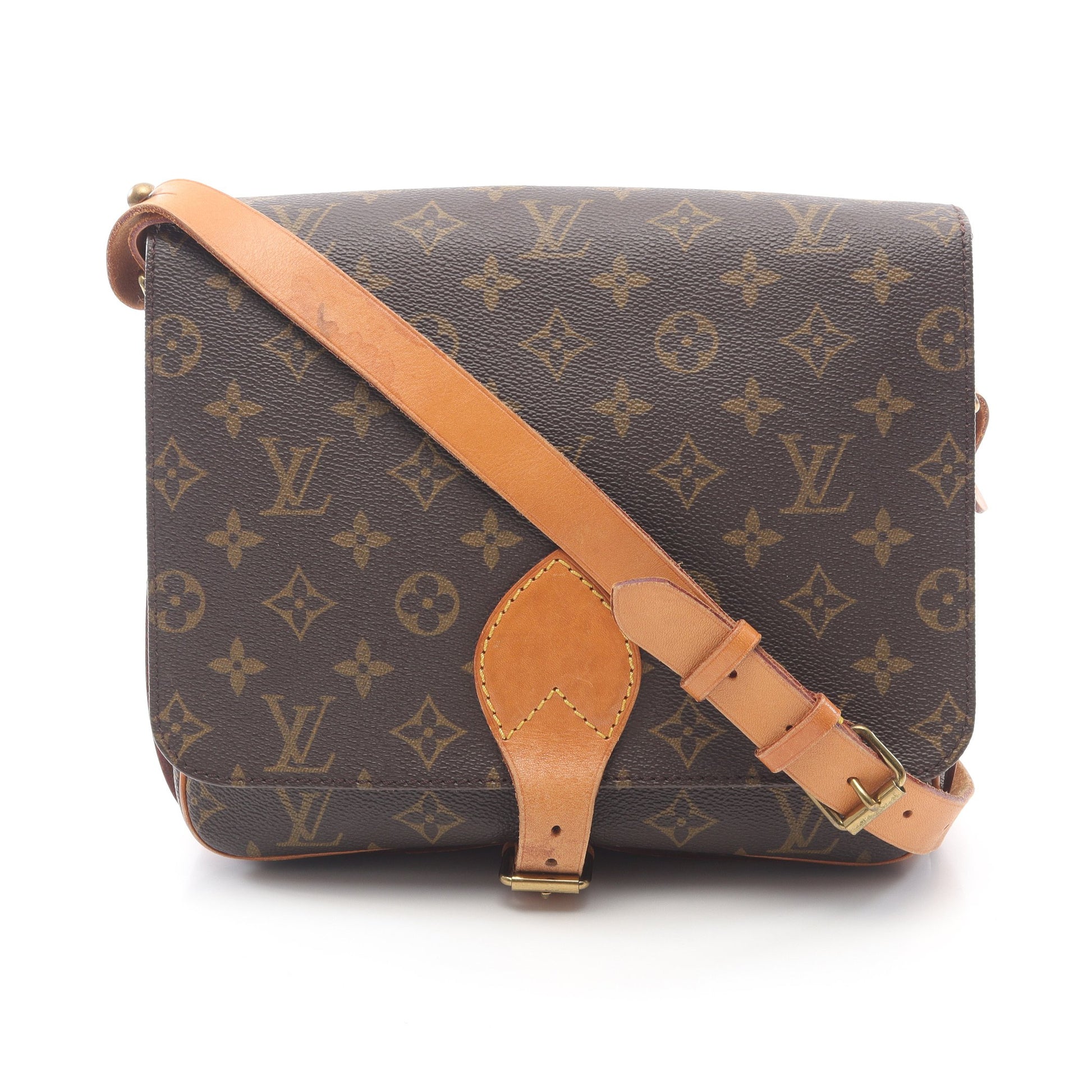 カルトシエールGM モノグラム ショルダーバッグ PVC レザー ブラウン ルイヴィトン バッグ LOUIS VUITTON