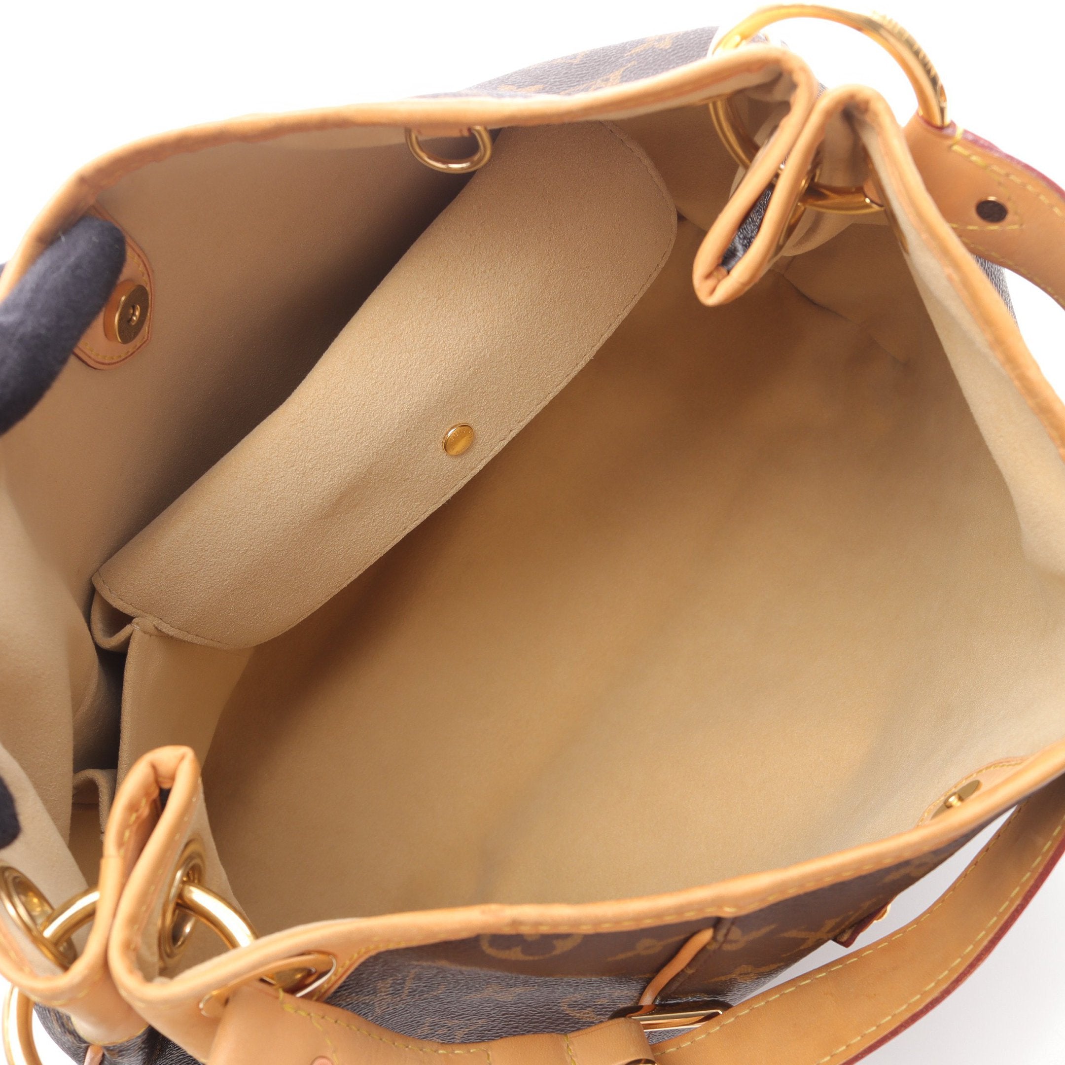 ガリエラPM モノグラム ワンショルダーバッグ PVC レザー ブラウン