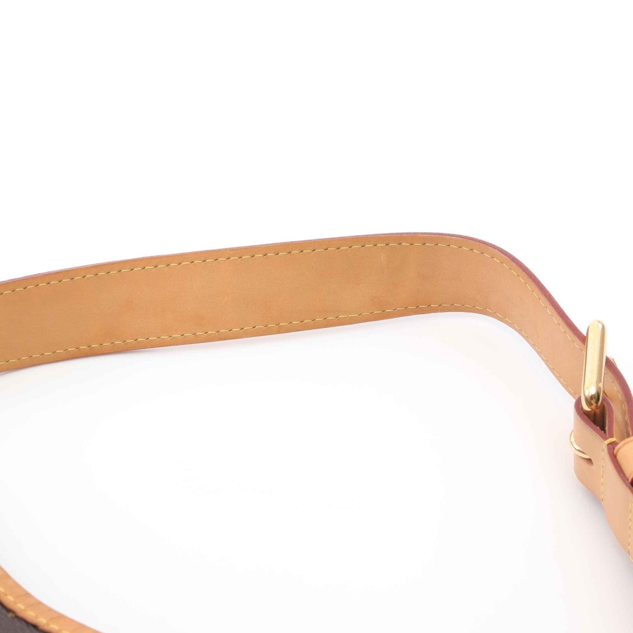 ガリエラPM モノグラム ワンショルダーバッグ PVC レザー ブラウン