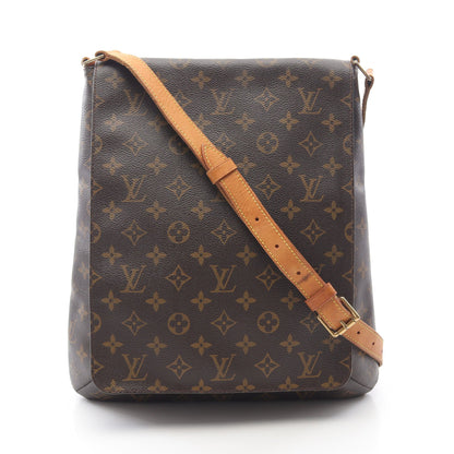 ミュゼット モノグラム ショルダーバッグ PVC レザー ブラウン ルイヴィトン バッグ LOUIS VUITTON