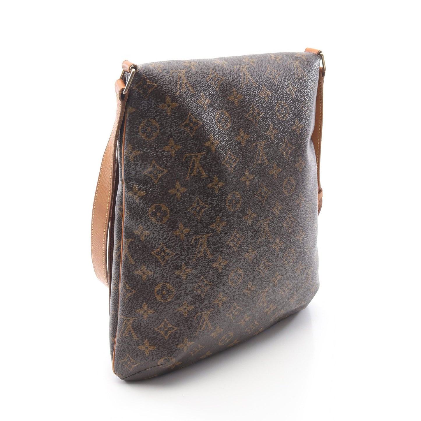 ミュゼット モノグラム ショルダーバッグ PVC レザー ブラウン ルイヴィトン バッグ LOUIS VUITTON