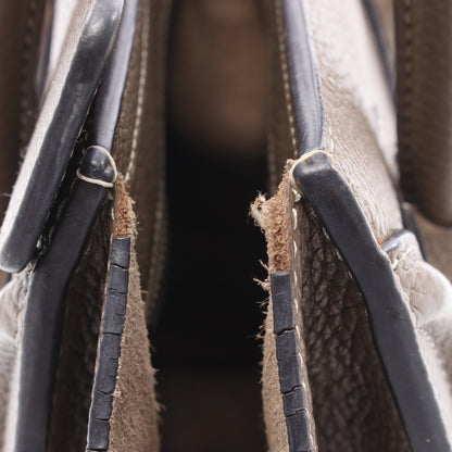ラゲージ ナノショッパー ハンドバッグ レザー グレーブラウン 2WAY セリーヌ バッグ CELINE