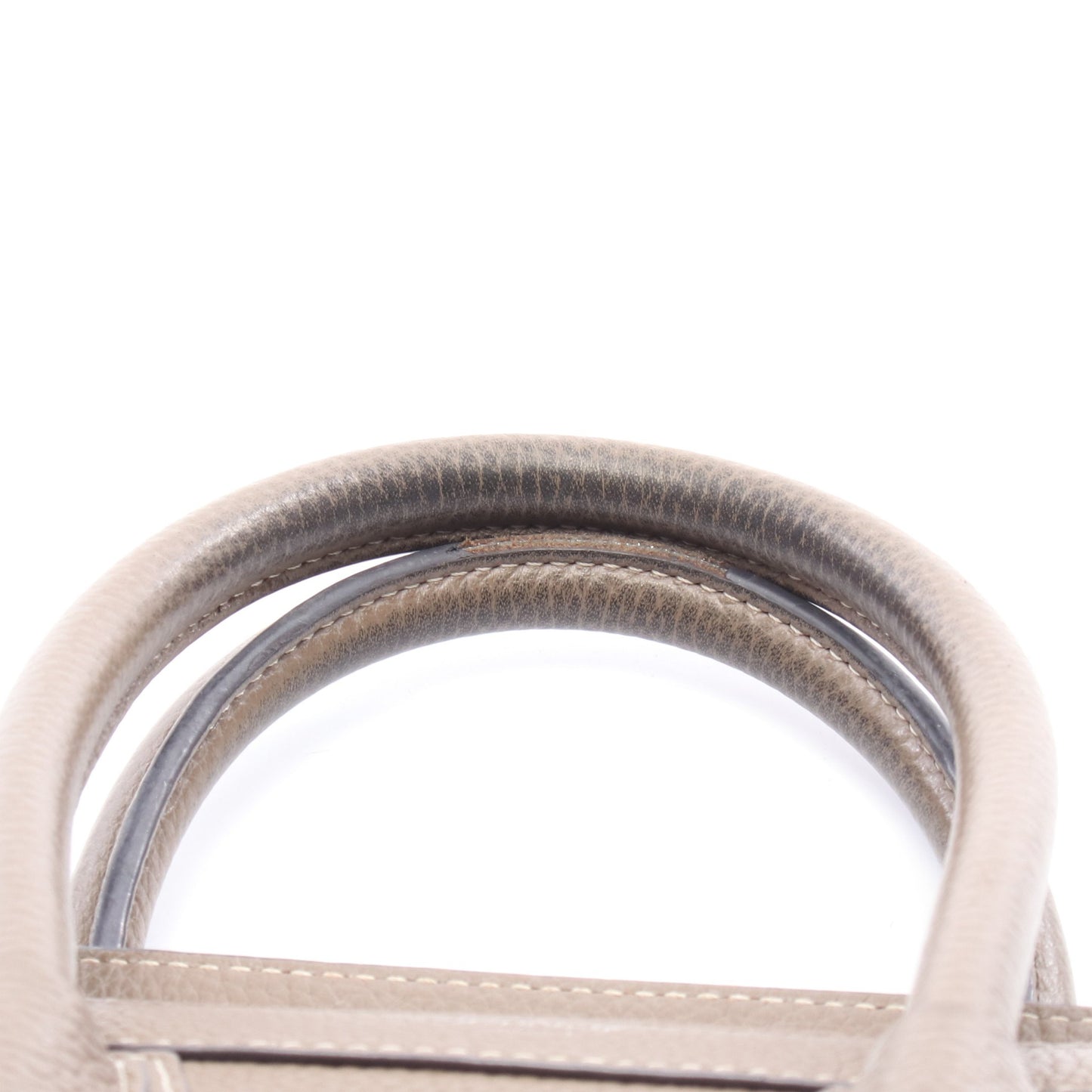 ラゲージ ナノショッパー ハンドバッグ レザー グレーブラウン 2WAY セリーヌ バッグ CELINE