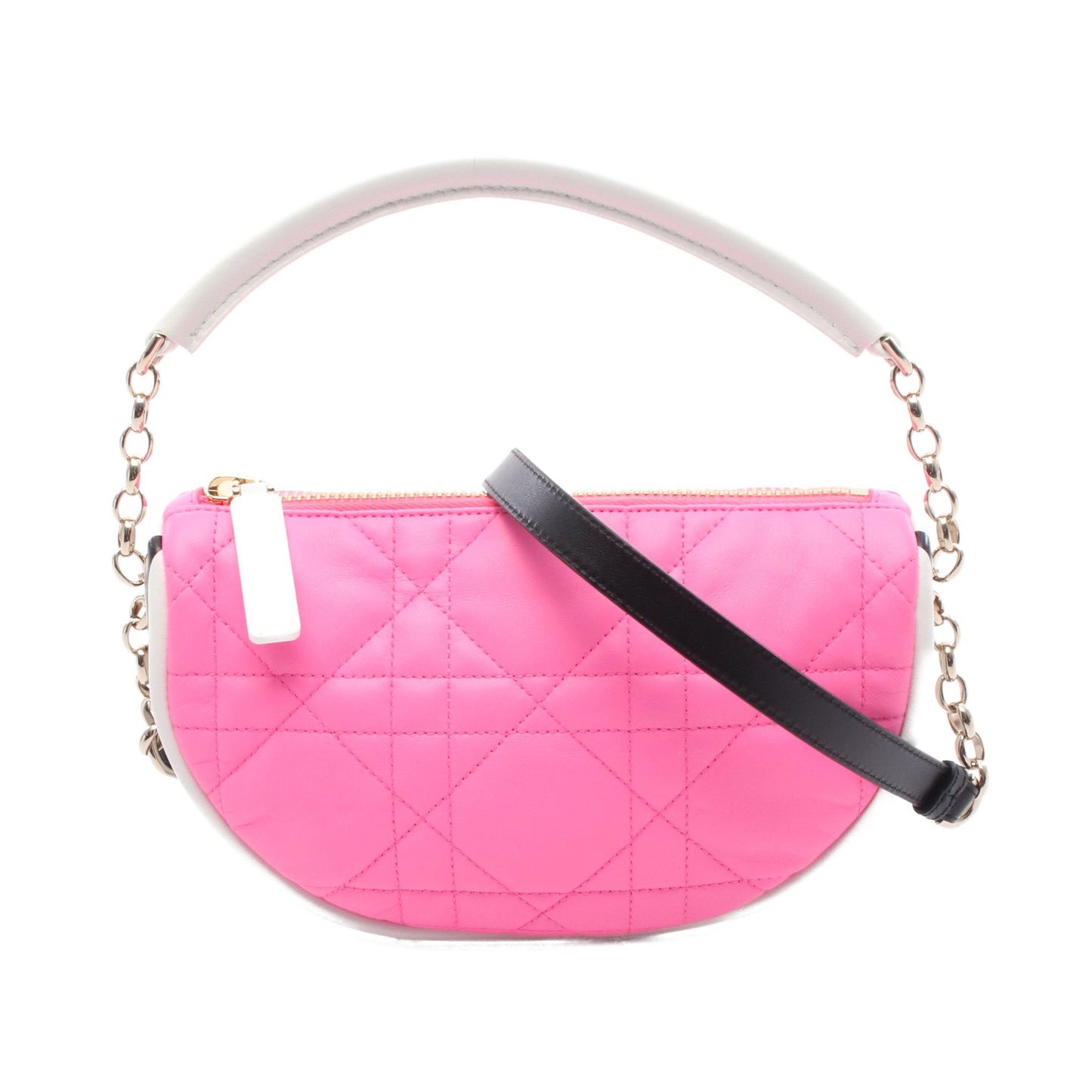 VIBE ヴァイブ ホーボー カナージュ ショルダーバッグ レザー ピンク ホワイト ブラック 2WAY クリスチャンディオール バッグ Christian Dior