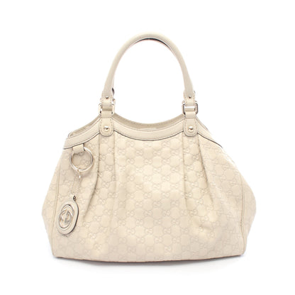 スーキー グッチシマ ハンドバッグ レザー アイボリー グッチ バッグ GUCCI