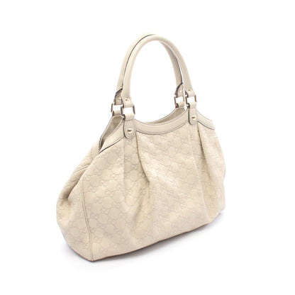 スーキー グッチシマ ハンドバッグ レザー アイボリー グッチ バッグ GUCCI