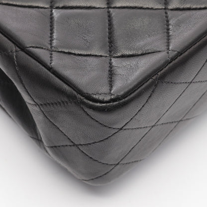 マトラッセ Wフラップ Wチェーンショルダーバッグ ラムスキン ブラック ゴールド金具 シャネル バッグ CHANEL