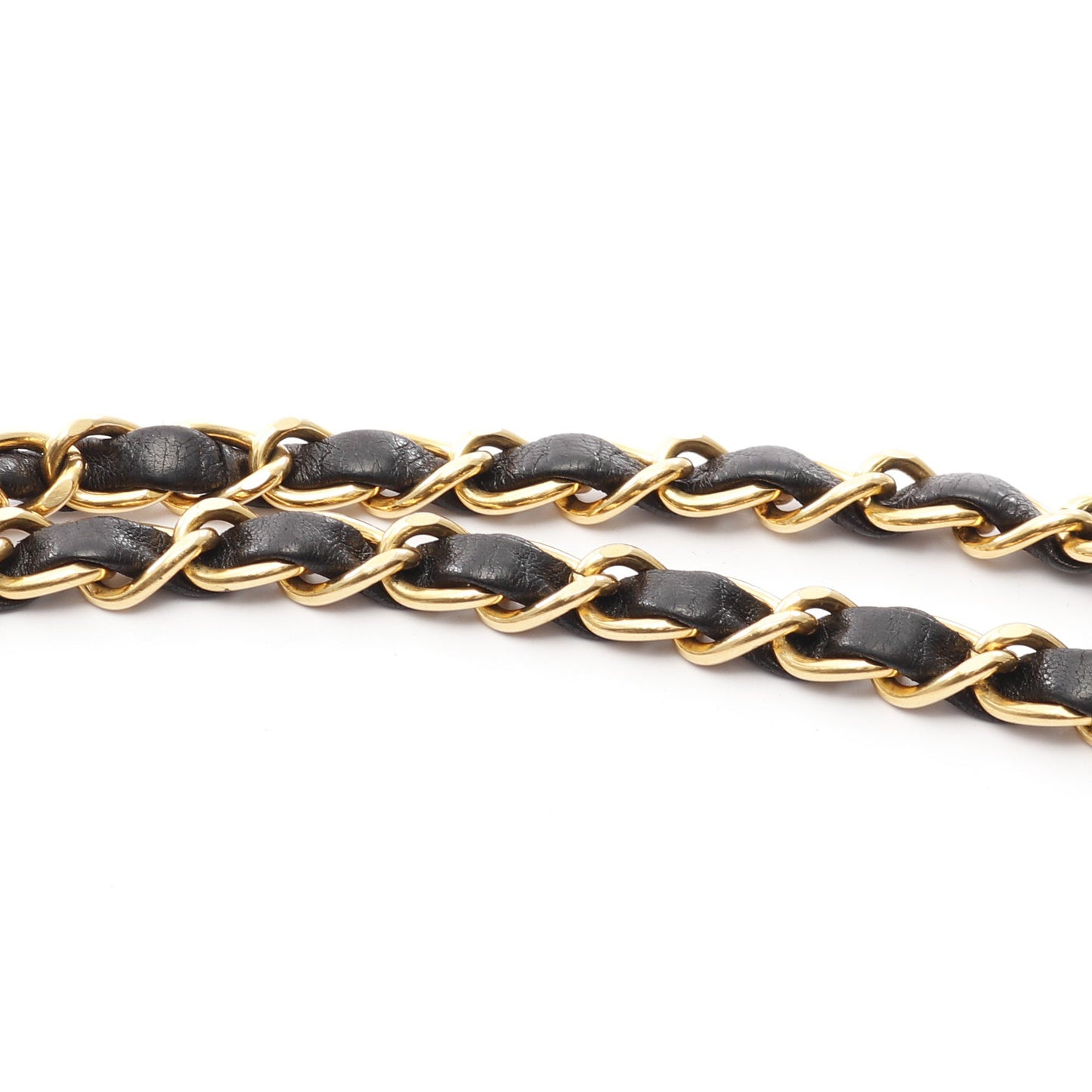 マトラッセ Wフラップ Wチェーンショルダーバッグ ラムスキン ブラック ゴールド金具 シャネル バッグ CHANEL