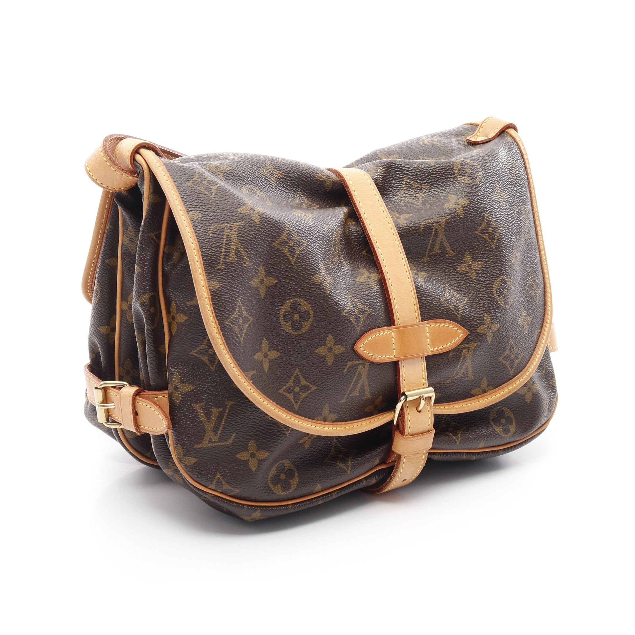 LOUIS VUITTON ハンドバッグ モノグラム ソミュール30 ブラウン