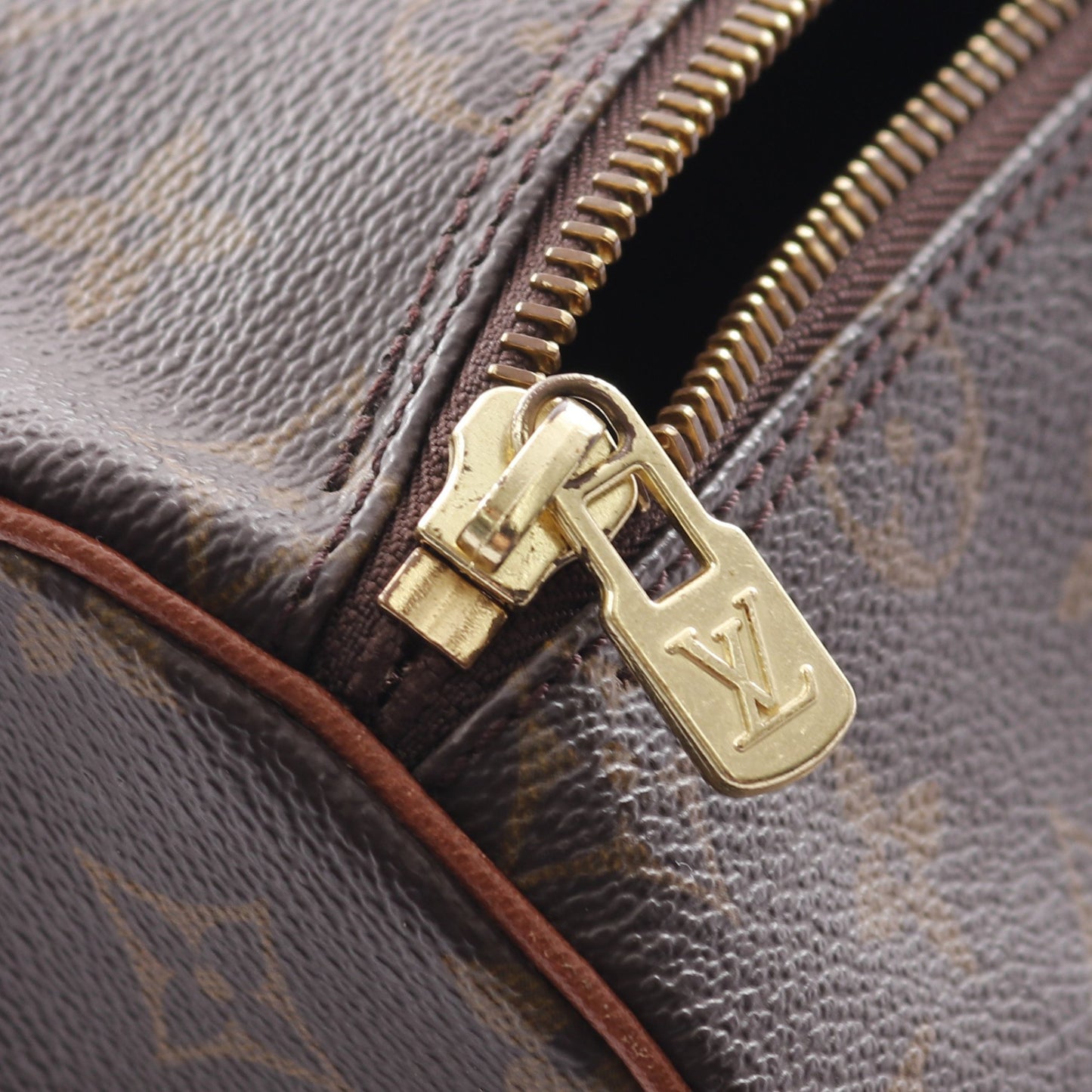 パピヨン26 モノグラム 旧型 ハンドバッグ PVC レザー ブラウン ルイヴィトン バッグ LOUIS VUITTON