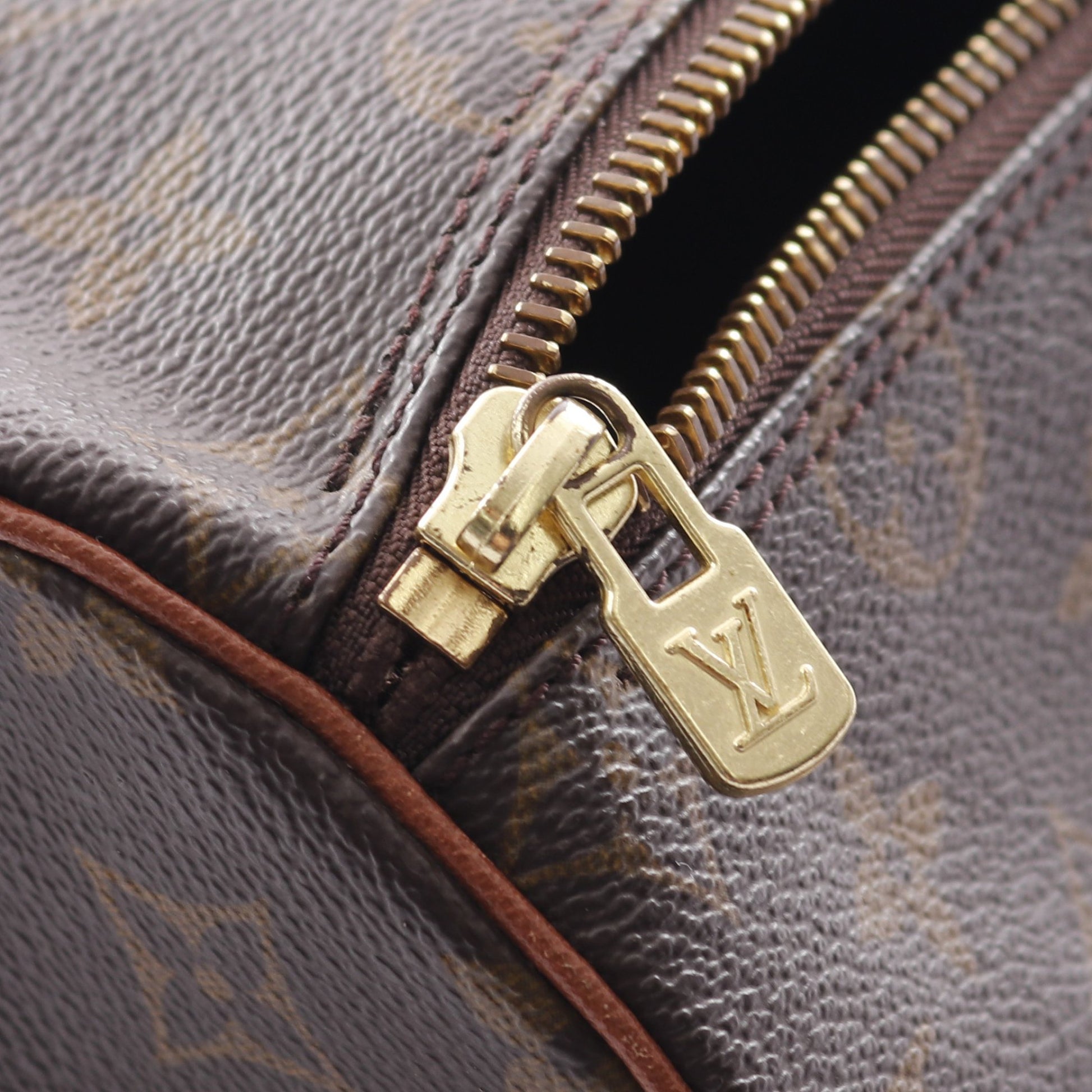 パピヨン26 モノグラム 旧型 ハンドバッグ PVC レザー ブラウン ルイヴィトン バッグ LOUIS VUITTON