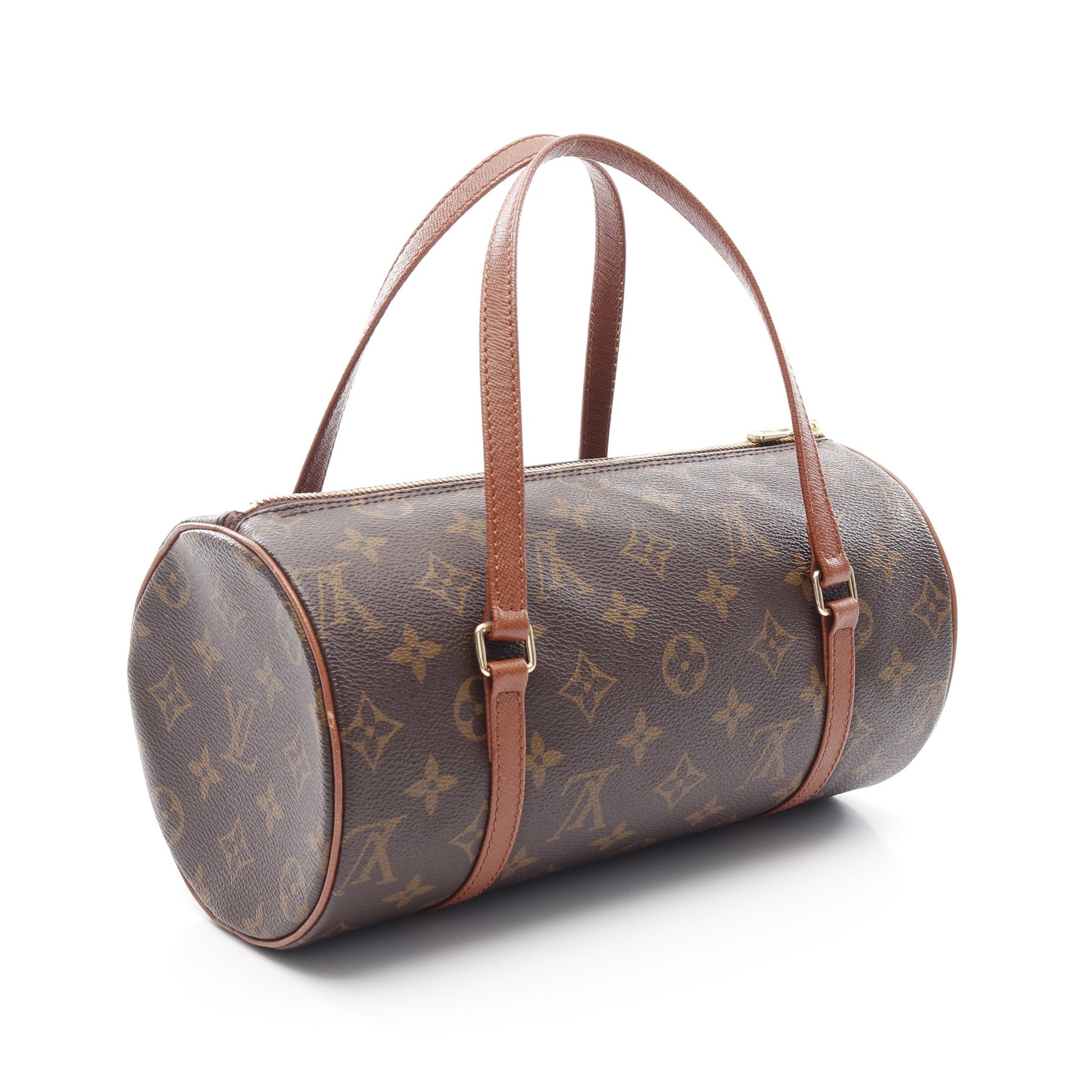 パピヨン26 モノグラム 旧型 ハンドバッグ PVC レザー ブラウン ルイヴィトン バッグ LOUIS VUITTON