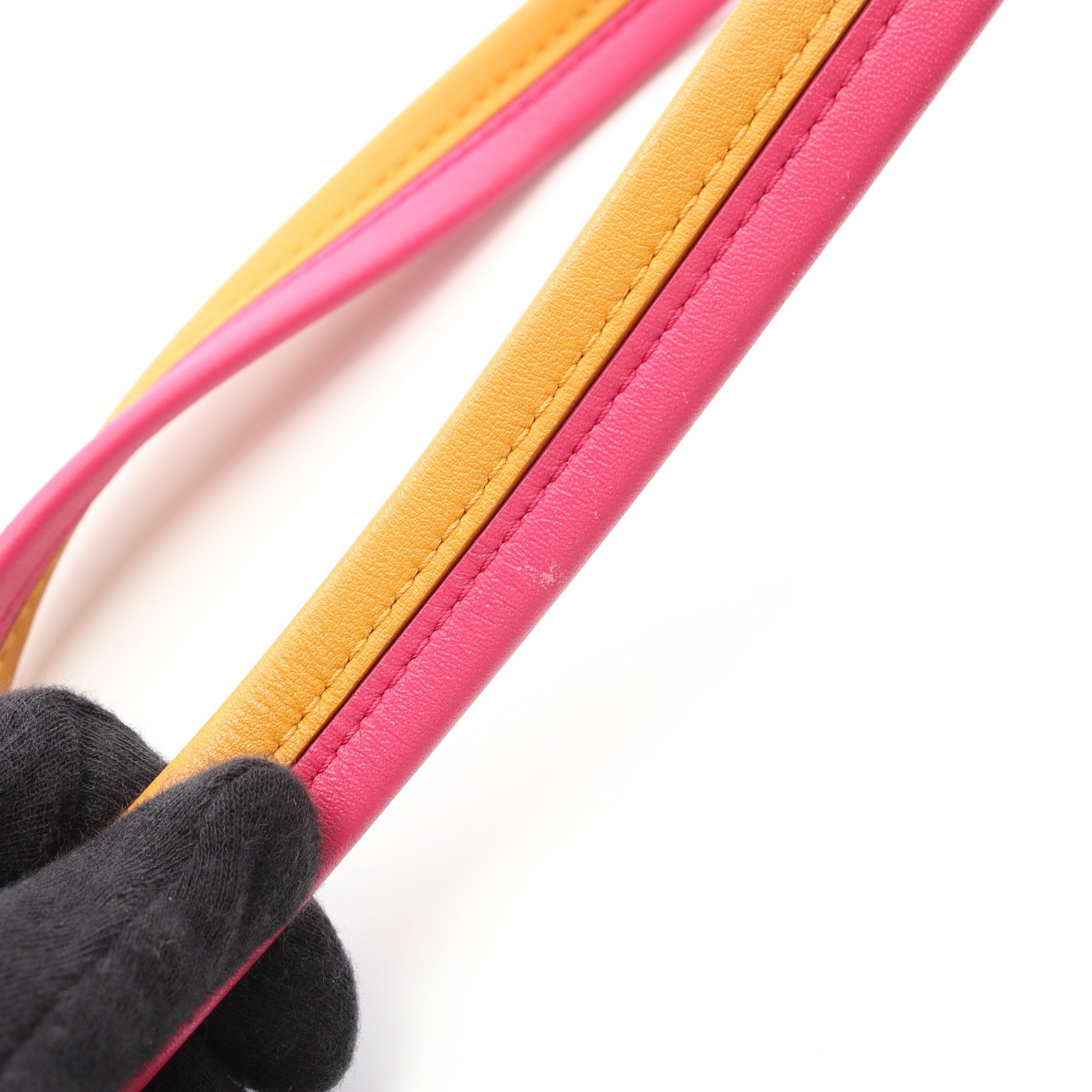 ルイヴィトン モノグラム ショルダーストラップ ブラウン　ピンク レザー LOUIS VUITTON - ルイヴィトン モノグラム ショルダーストラップ