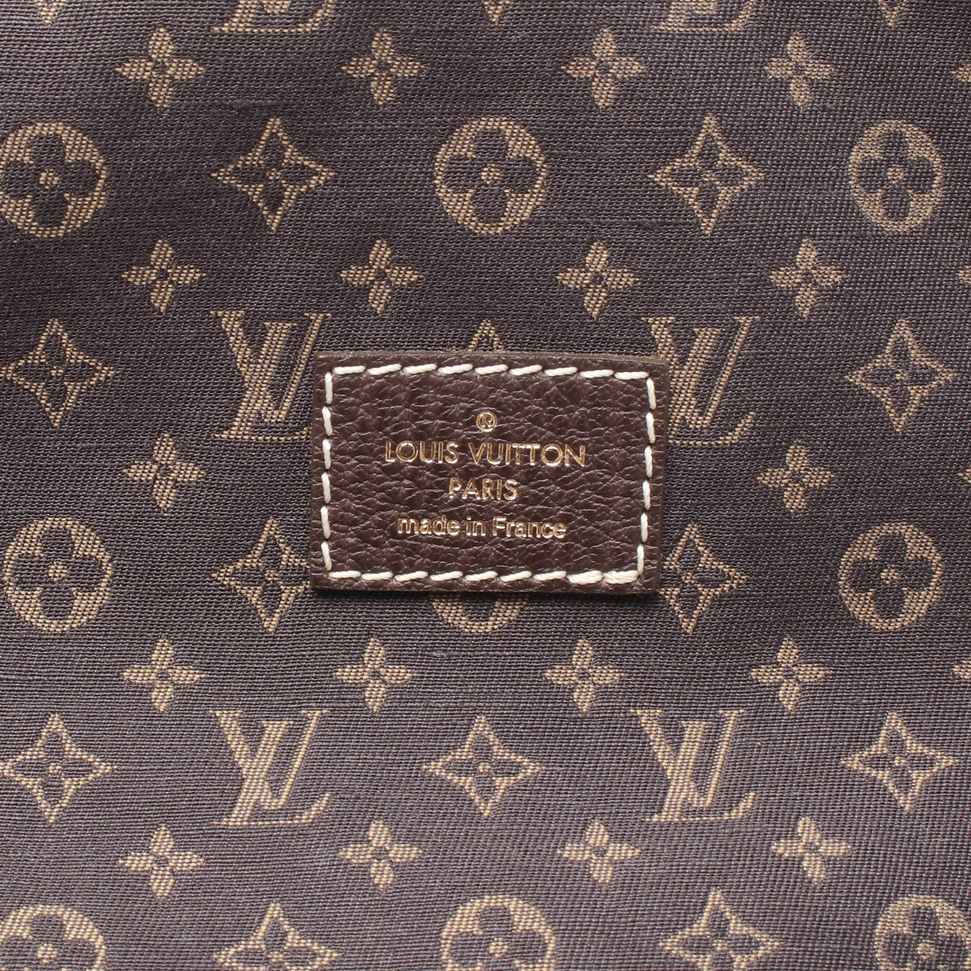 ソミュール モノグラムミニラン エベヌ ショルダーバッグ キャンバス レザー ダークブラウン ルイヴィトン バッグ LOUIS VUITTON