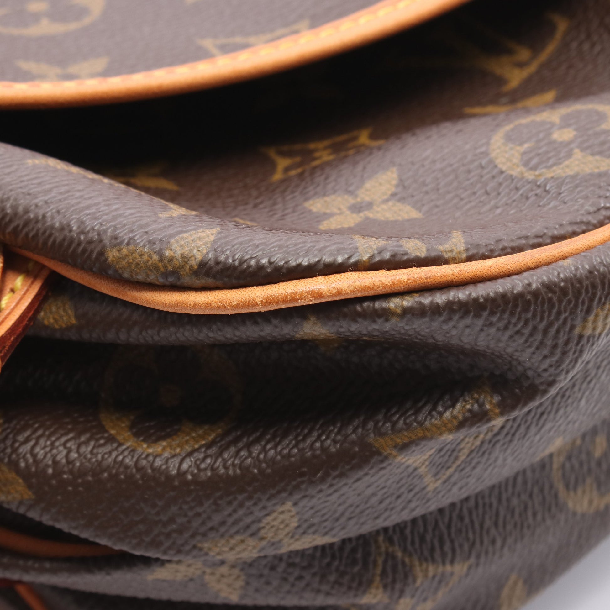 ソミュール30 モノグラム ショルダーバッグ PVC レザー ブラウン ルイヴィトン バッグ LOUIS VUITTON