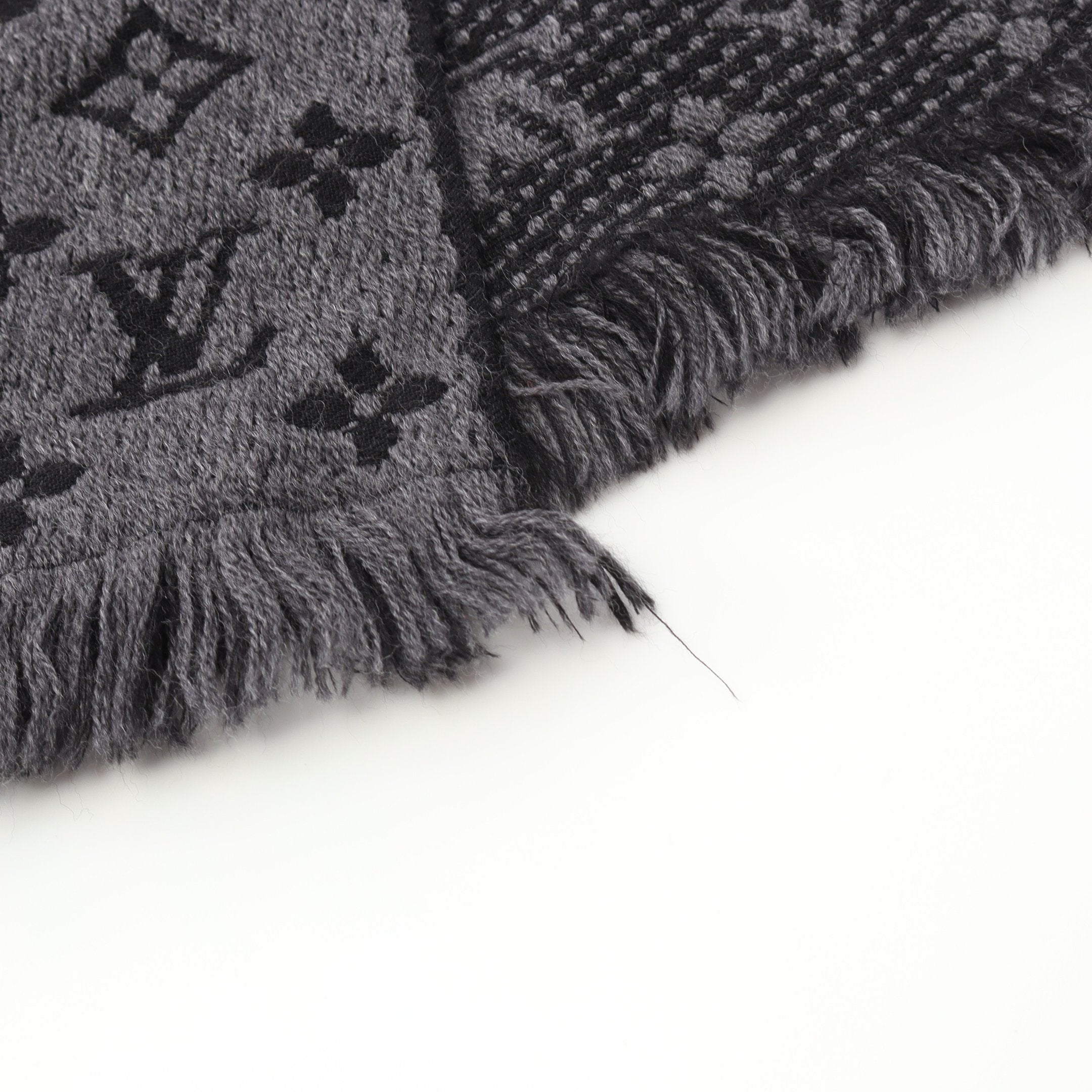 LOUIS VUITTON マフラー・モノグラム クラシック グレー ルイヴィトン