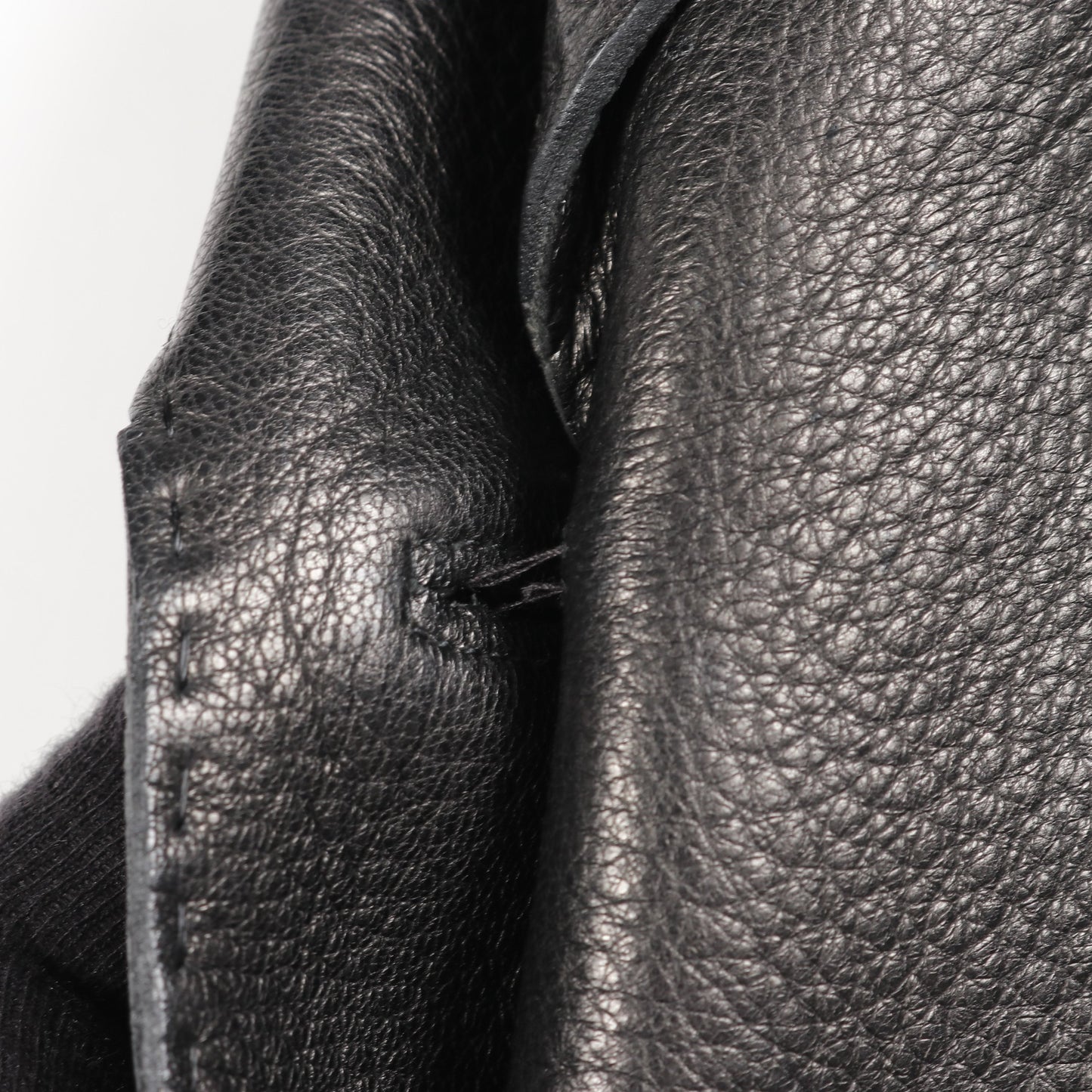 レザージャケット ディアスキン ブラック エルメス アウター HERMES