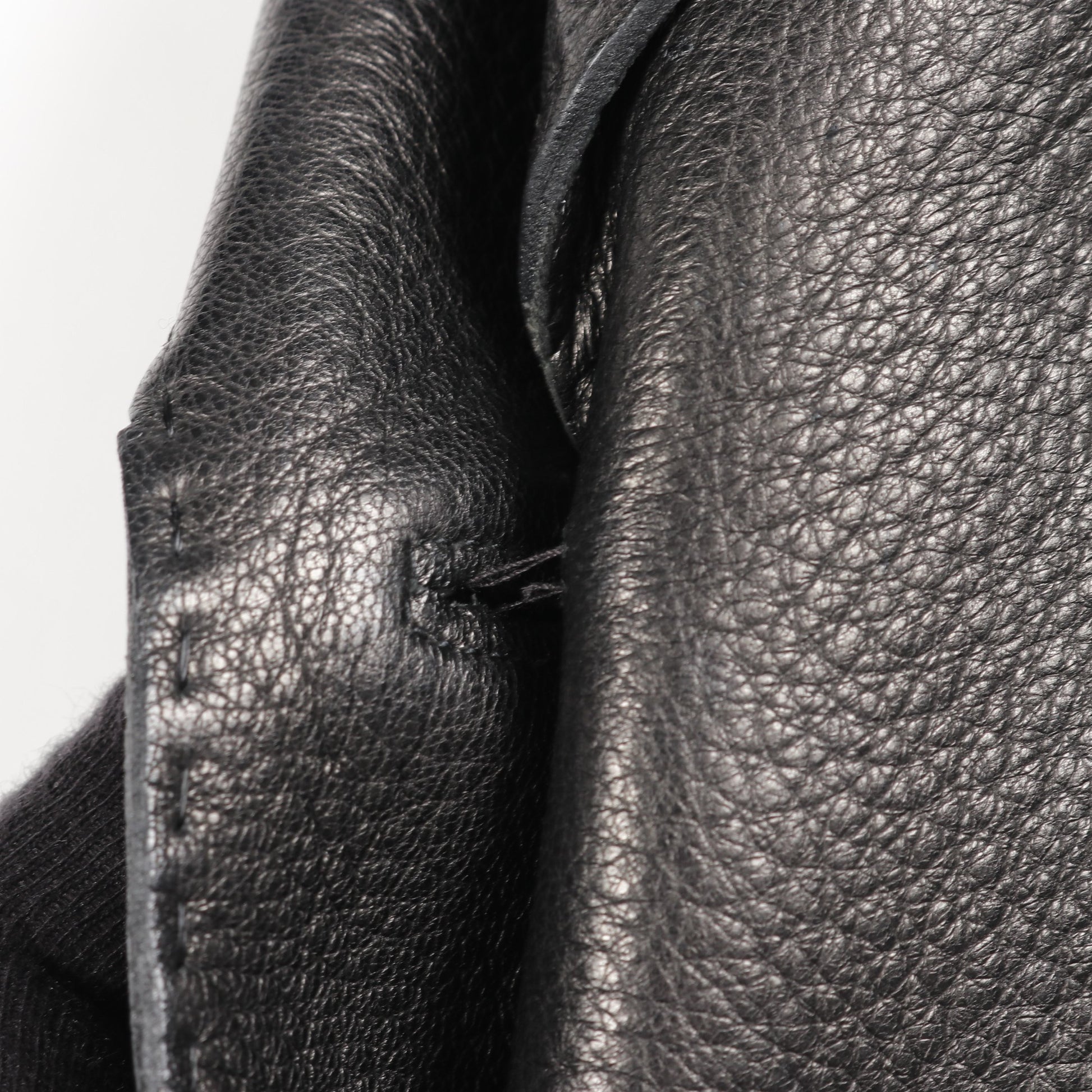 レザージャケット ディアスキン ブラック エルメス アウター HERMES