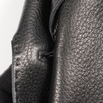 レザージャケット ディアスキン ブラック エルメス アウター HERMES