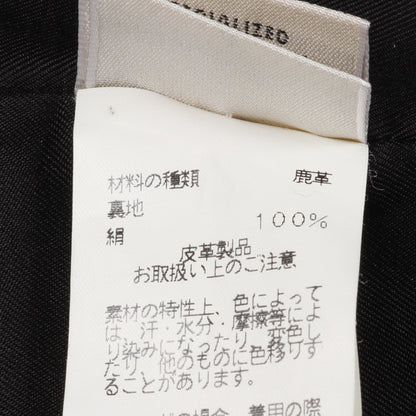 レザージャケット ディアスキン ブラック エルメス アウター HERMES