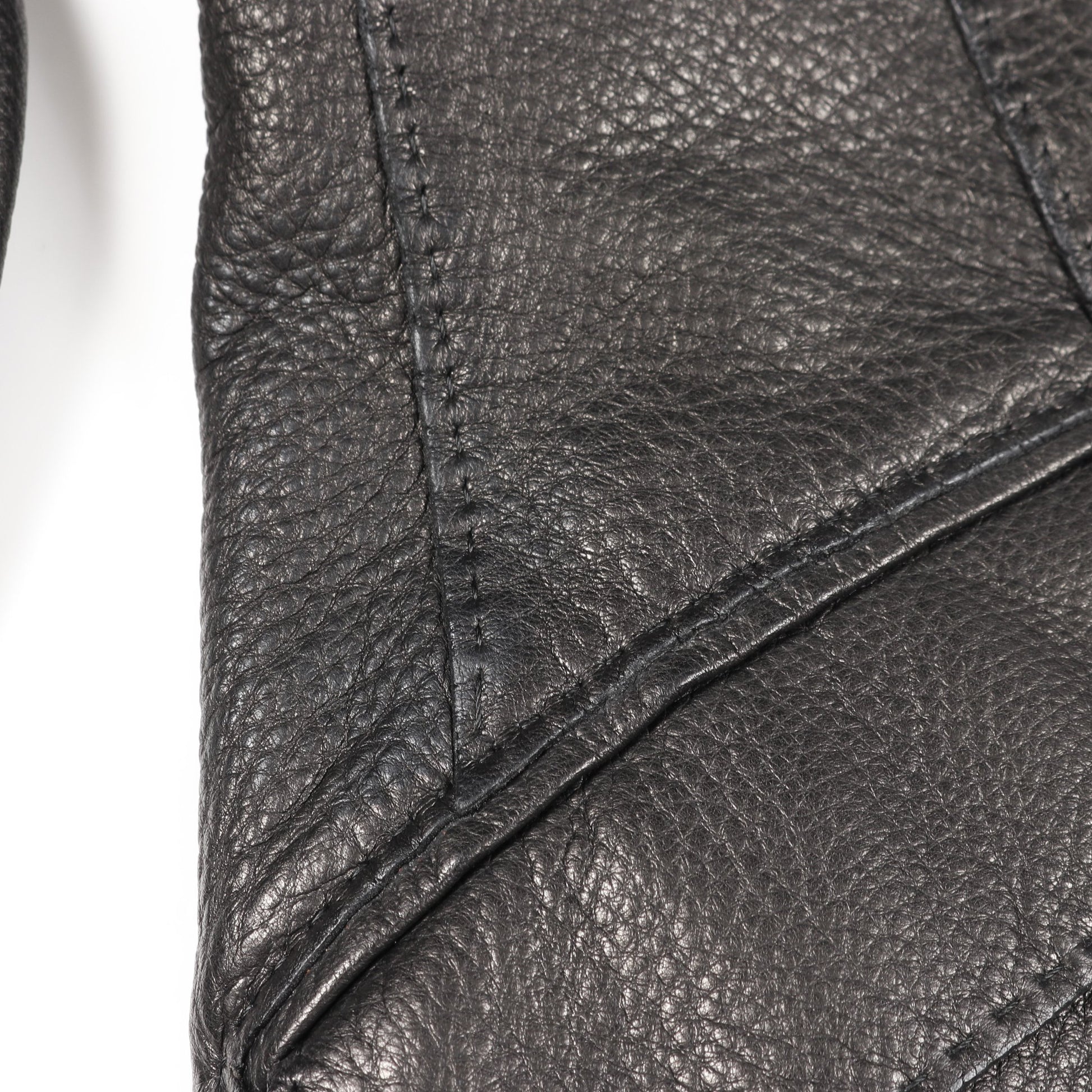 レザージャケット ディアスキン ブラック エルメス アウター HERMES
