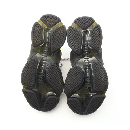 Triple S トリプルS スニーカー ファブリック レザー ブラック イエローグリーン バレンシアガ シューズ BALENCIAGA